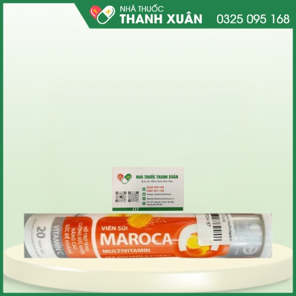 Viên sủi Maroca Multivitamin - Hỗ trợ tăng cường sức khỏe, nâng cao sức đề kháng